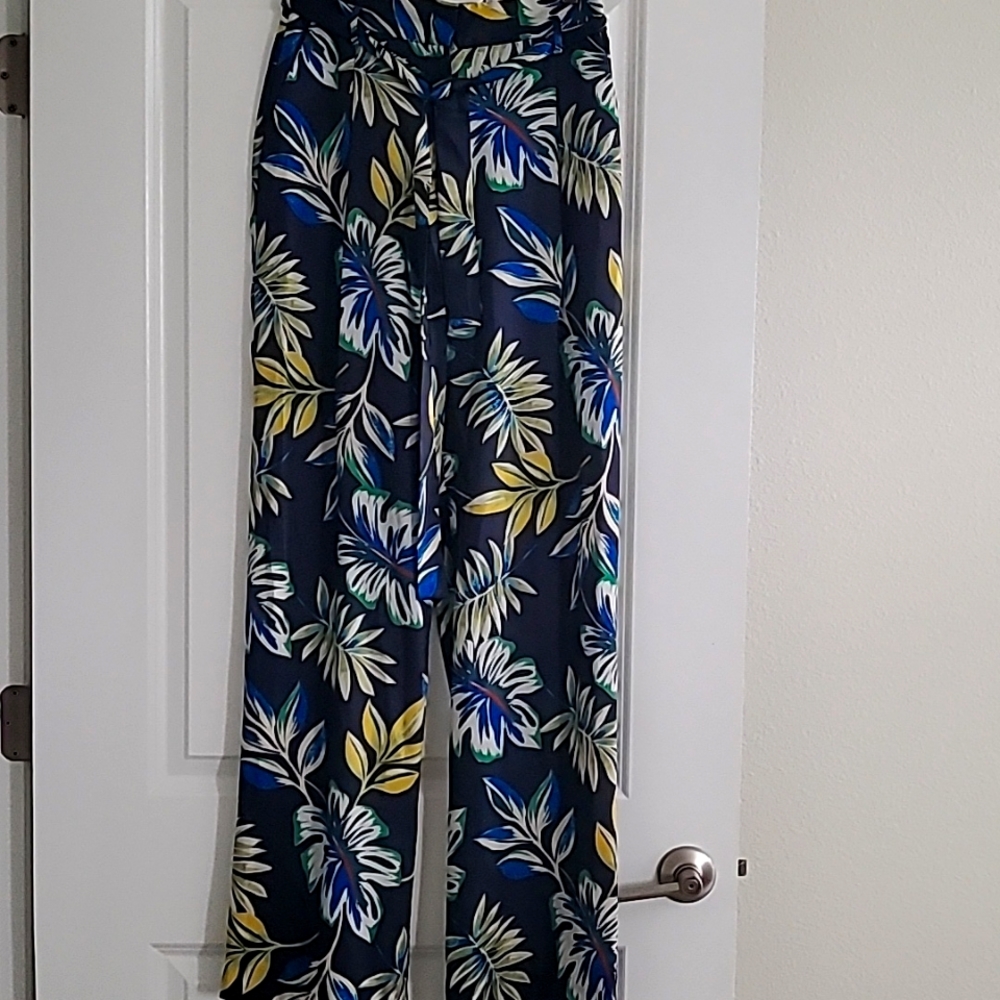 Zara Silk Wide Leg Pants